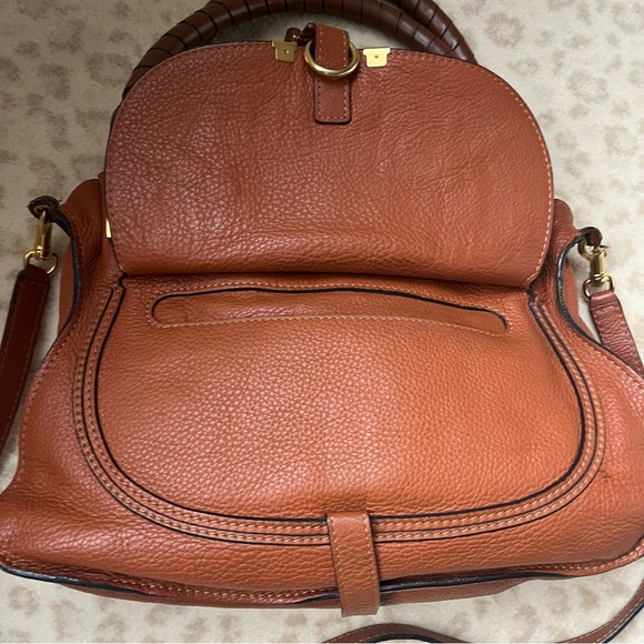 Chloe Marcie Medium Leather Satchel - Picture 7 of 13